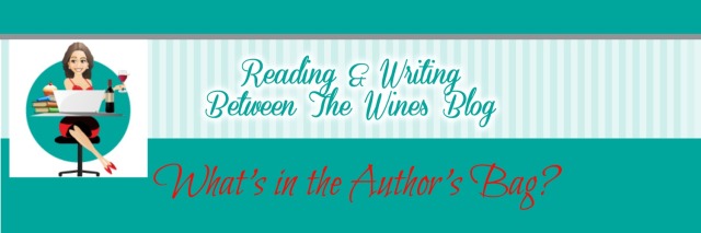 what's in the author's bag banner for blog